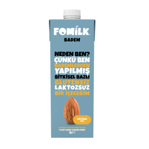Fomilk Bitkisel Bazlı Badem İçeceği 1L
